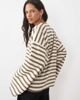 ASOS DESIGN ASOS DESIGN Crew neck long sleeve t-shirt in ecru stripe-Multi - 4