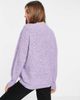 ASOS DESIGN ASOS DESIGN crew neck sweater in fluffy yarn in purple - 4