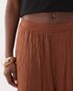 ASOS DESIGN ASOS DESIGN crinkle balloon pants in brown - part of a set - 3