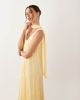 ASOS DESIGN ASOS DESIGN crinkle scoop neck maxi dress with scarf detail in yellow-No color - 1