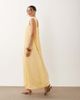 ASOS DESIGN ASOS DESIGN crinkle scoop neck maxi dress with scarf detail in yellow-No color - 2