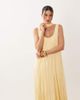 ASOS DESIGN ASOS DESIGN crinkle scoop neck maxi dress with scarf detail in yellow-No color - 3