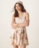 ASOS DESIGN ASOS DESIGN crinkle scoop neck tiered mini dress in vintage floral print-Multi - 1