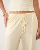 ASOS DESIGN ASOS DESIGN crinkle wide leg drawstring pants in butter yellow - part of a set-Orange - 3