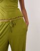 ASOS DESIGN ASOS DESIGN crinkle wide leg drawstring pants in green - part of a set - 4