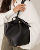 ASOS DESIGN ASOS DESIGN croc belted tote bag in black - 2