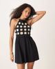 ASOS DESIGN ASOS DESIGN crochet bust halter mini dress in black - 3