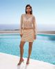 ASOS DESIGN ASOS DESIGN crochet floral sequin mini skirt in cream - part of a set-White - 1