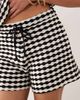 ASOS DESIGN ASOS DESIGN crochet jersey short in mono plaid - part of a set-Multi - 3