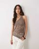 ASOS DESIGN ASOS DESIGN crochet knit asymmetric top in mocha-Brown - 1