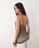 ASOS DESIGN ASOS DESIGN crochet knit asymmetric top in mocha-Brown - 4
