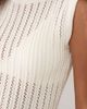 ASOS DESIGN ASOS DESIGN crochet knit cotton blend shift dress in ecru-White - 4