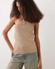 ASOS DESIGN ASOS DESIGN crochet knit halter top with hardware trim in mocha-Neutral - 2