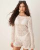 ASOS DESIGN ASOS DESIGN crochet knit romper in ecru-White - 1