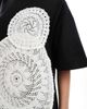ASOS DESIGN ASOS DESIGN crochet T-shirt mini dress in black - 3