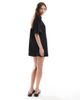 ASOS DESIGN ASOS DESIGN crochet T-shirt mini dress in black - 4