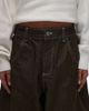 ASOS DESIGN ASOS DESIGN cropped barrel leg jeans in dark green - 4