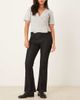 ASOS DESIGN ASOS DESIGN cropped kick flare jeans in black ecru-Blue - 1