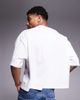 ASOS DESIGN ASOS DESIGN cropped oversized t-shirt with sailing graphic in white - 3