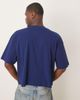 ASOS DESIGN ASOS DESIGN cropped oversized T-shirt with sports front print in navy - 3