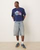 ASOS DESIGN ASOS DESIGN cropped oversized T-shirt with sports front print in navy - 4