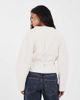 ASOS DESIGN ASOS DESIGN cropped rounded shoulder blazer in cream-White - 2