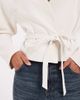 ASOS DESIGN ASOS DESIGN cropped rounded shoulder blazer in cream-White - 3