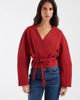 ASOS DESIGN ASOS DESIGN cropped rounded shoulders blazer in red - 1