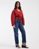 ASOS DESIGN ASOS DESIGN cropped rounded shoulders blazer in red - 3