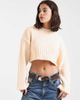 ASOS DESIGN ASOS DESIGN cropped sweater with wide rib knit-White - 1
