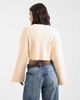 ASOS DESIGN ASOS DESIGN cropped sweater with wide rib knit-White - 2