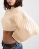 ASOS DESIGN ASOS DESIGN cropped sweater with wide rib knit-White - 4