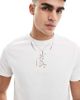 ASOS DESIGN ASOS DESIGN cropped T-shirt in white with line drawing statue print - 1