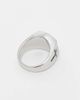ASOS DESIGN ASOS DESIGN cross detail signet ring in burnished silver - 3