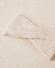 ASOS DESIGN ASOS DESIGN cross over knit headband in mink-Neutral - 2