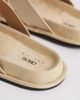ASOS DESIGN ASOS DESIGN cross over strap sandals in stone-Neutral - 3