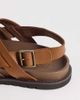ASOS DESIGN ASOS DESIGN cross over strap sandals with buckle detailing in tan leather-Brown - 3