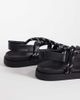 ASOS DESIGN ASOS DESIGN cross strap rope sandals in black - 4