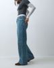 ASOS DESIGN ASOS DESIGN cross waist straight wide jean in mid blue - 2