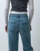 ASOS DESIGN ASOS DESIGN cross waist straight wide jean in mid blue - 4