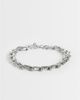 ASOS DESIGN ASOS DESIGN crossed links chain bracelet in silver tone - 1