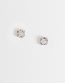 ASOS DESIGN ASOS DESIGN crystal stud earrings in silver