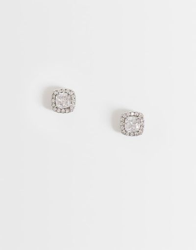 ASOS DESIGN ASOS DESIGN crystal stud earrings in silver