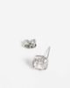 ASOS DESIGN ASOS DESIGN crystal stud earrings in silver - 4