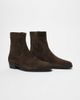 ASOS DESIGN ASOS DESIGN cuban boots in brown suede with western stitching - 1