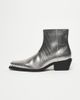 ASOS DESIGN ASOS DESIGN cuban heel chelsea boots in silver faux croc - 3