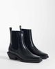 ASOS DESIGN ASOS DESIGN cuban heeled chelsea boots in black croc - 2