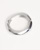 ASOS DESIGN ASOS DESIGN cuff bangle with wavy design in silver tone - 2