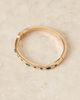ASOS DESIGN ASOS DESIGN cuff bracelet with green faux stones in gold tone - 2