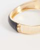 ASOS DESIGN ASOS DESIGN cuff bracelet with mixed black resin and gold tone - 2
